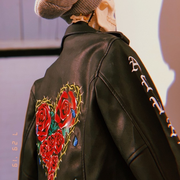 UNIF Always and Forever Moto Jacket size large - Picture 3 of 8